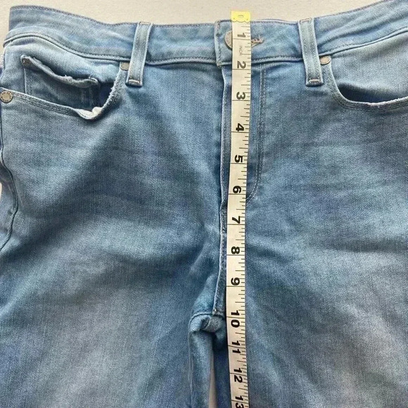 Paige Verdugo Ankle Jeans Women's Size 29 Blue Mid Rise Light Wash 5-Pocket - Picture 8 of 11